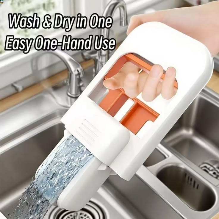 Foldable Mini Mop | Portable Desktop Wet & Dry Cleaning Mop | Self‑Squeezing - Image 4