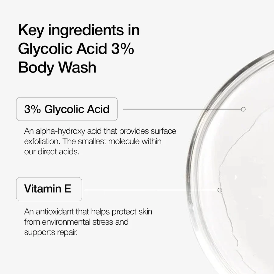 Urapra Glycolic Acid 3% Body Wash – Exfoliating Body Cleanser for Smooth & Brighter Skin l 100ml - Image 5